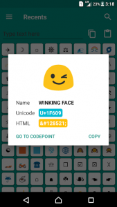 اسکرین شات برنامه Character Pad - Unicode 6