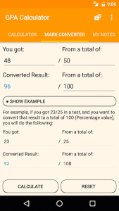 اسکرین شات برنامه GPA Calculator 4