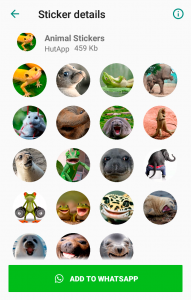 اسکرین شات برنامه Animal Stickers for WhatsApp 6
