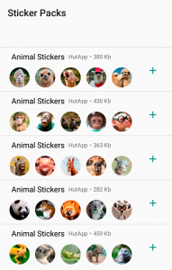 اسکرین شات برنامه Animal Stickers for WhatsApp 5