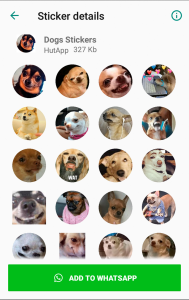 اسکرین شات برنامه Dog Stickers for WhatsApp 1
