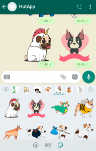 اسکرین شات برنامه Dog Stickers for WhatsApp 6
