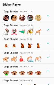 اسکرین شات برنامه Dog Stickers for WhatsApp 4