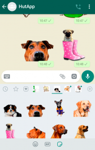 اسکرین شات برنامه Dog Stickers for WhatsApp 8
