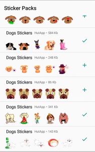 اسکرین شات برنامه Dog Stickers for WhatsApp 7