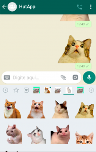 اسکرین شات برنامه Cat Stickers for WhatsApp 4