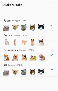 اسکرین شات برنامه Cat Stickers for WhatsApp 3