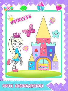 اسکرین شات برنامه Princess Color Book Painting Fun 8