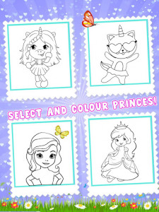 اسکرین شات برنامه Princess Color Book Painting Fun 4