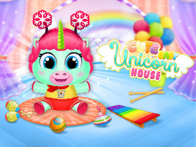 اسکرین شات برنامه Cute Baby Unicorn Nanny House 5