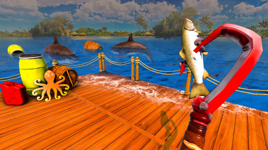اسکرین شات بازی Raft Island Survival Boat Sim 4