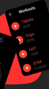 اسکرین شات 2 برنامه Workout Timer - HIIT Tabata
