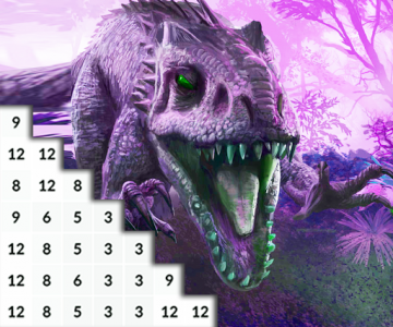 اسکرین شات بازی Jurassic Coloring Book: Hybrid Dino Pixel Art 5