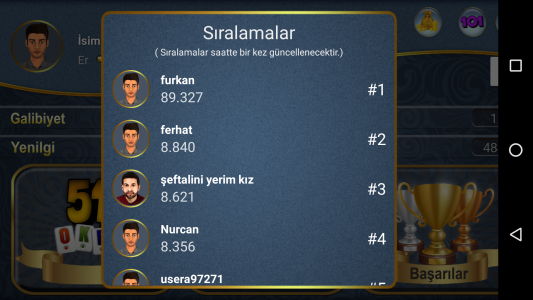 اسکرین شات 4 بازی 51 Okey