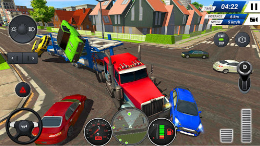 اسکرین شات برنامه Car Transporter Truck Simulator Game 2019 7