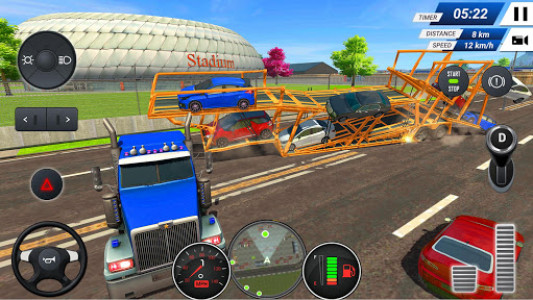 اسکرین شات برنامه Car Transporter Truck Simulator Game 2019 4