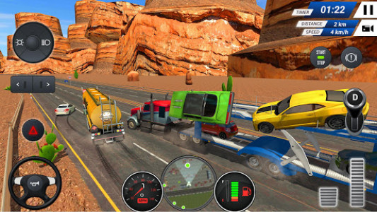 اسکرین شات برنامه Car Transporter Truck Simulator Game 2019 6