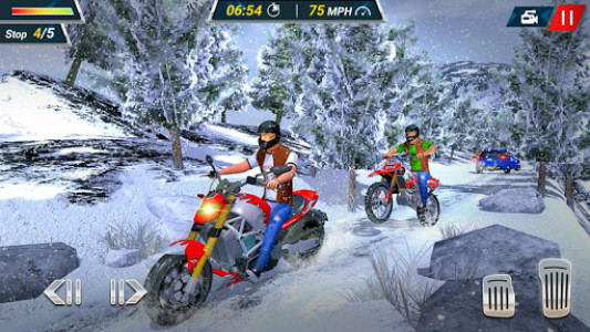 اسکرین شات بازی Snow Motorbike Racing 2019 Free 4