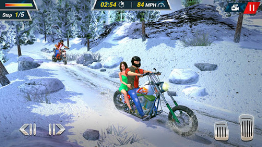 اسکرین شات بازی Snow Motorbike Racing 2019 Free 5
