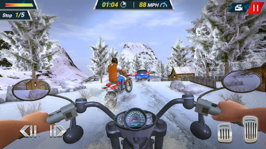 اسکرین شات بازی Snow Motorbike Racing 2019 Free 3