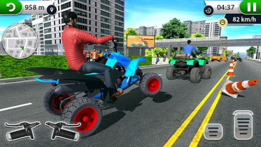 اسکرین شات برنامه ATV City Traffic Racing Games 2019 8