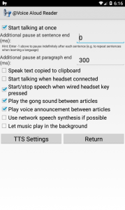 اسکرین شات برنامه @Voice Aloud Reader (TTS) 8