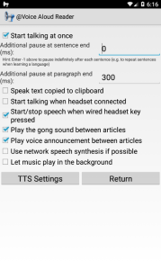 اسکرین شات 8 برنامه @Voice Aloud Reader (TTS)