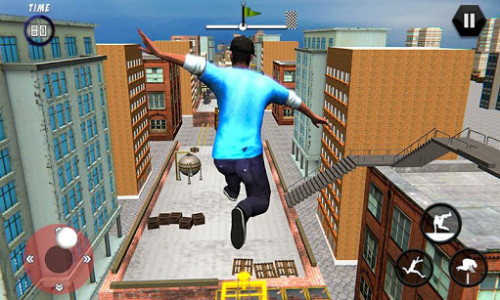 اسکرین شات برنامه City Rooftop Parkour 2019: Free Runner 3D Game 4