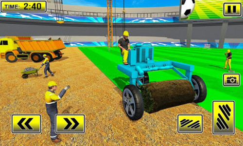 اسکرین شات بازی Football Stadium Builder: New 3D Construction Game 1