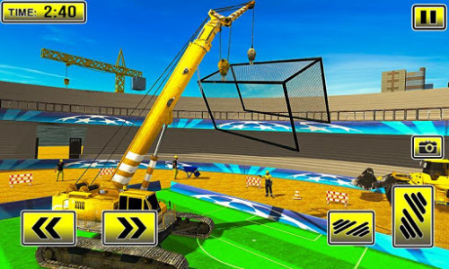 اسکرین شات بازی Football Stadium Builder: New 3D Construction Game 2