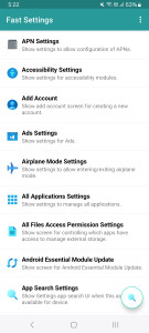اسکرین شات 1 برنامه Fast Settings
