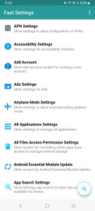 اسکرین شات 1 برنامه Fast Settings