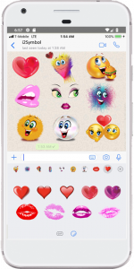 اسکرین شات برنامه i2Symbol Emoji 1