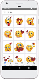 اسکرین شات برنامه i2Symbol Emoji 8