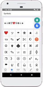 اسکرین شات برنامه i2Symbol Emoji 3