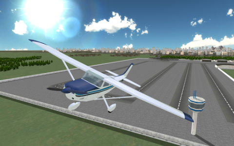 اسکرین شات بازی Airplane Simulator Pilot 3D 1