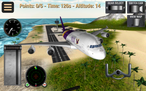 اسکرین شات بازی Flight Simulator: Fly Plane 3D 1