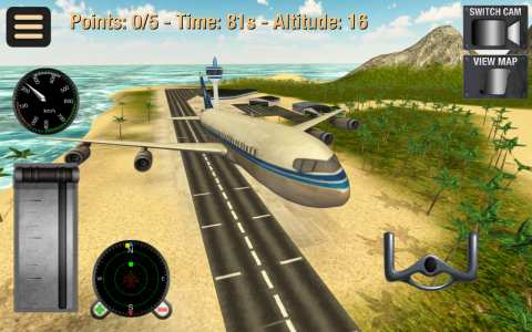 اسکرین شات بازی Flight Simulator: Fly Plane 3D 3