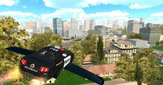 اسکرین شات بازی Flying Police Car Simulator 2
