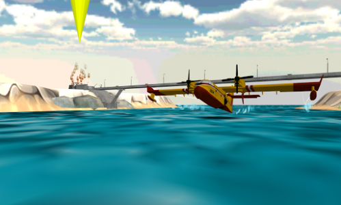 اسکرین شات بازی Airplane Firefighter 3D 5