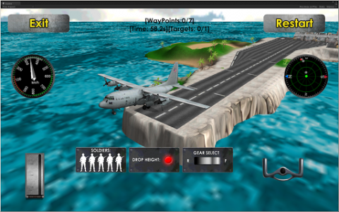 اسکرین شات بازی Flight Sim: Transport Plane 3D 5