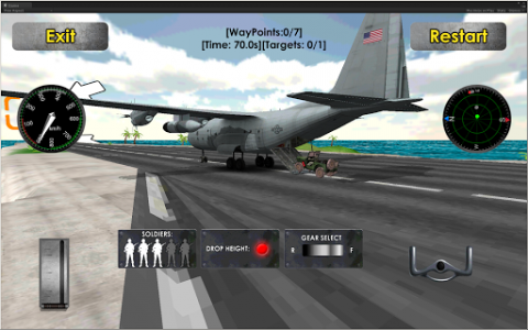 اسکرین شات بازی Flight Sim: Transport Plane 3D 3