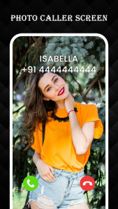 اسکرین شات 7 برنامه Photo Caller Screen - Dialer