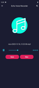 اسکرین شات برنامه Echo Voice Recorder 2