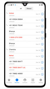 اسکرین شات برنامه iCall Dialer Contacts & Calls 2
