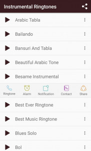 اسکرین شات برنامه Instrumental Ringtones 1