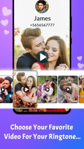 اسکرین شات 4 برنامه Love Video Ringtone for Incomi
