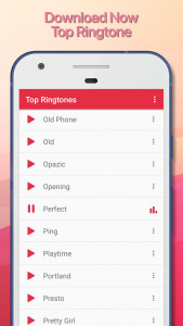 اسکرین شات برنامه Ringtones 100 - Most Popular 1