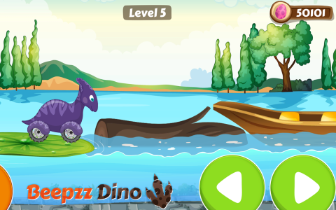 اسکرین شات 5 بازی Car games for kids - Dino game