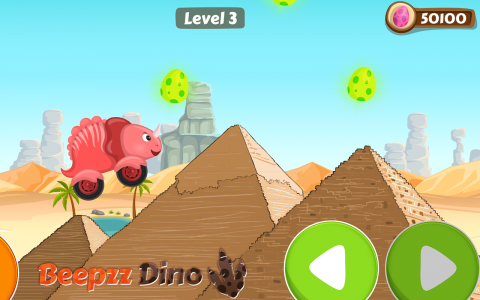 اسکرین شات بازی Car games for kids - Dino game 2